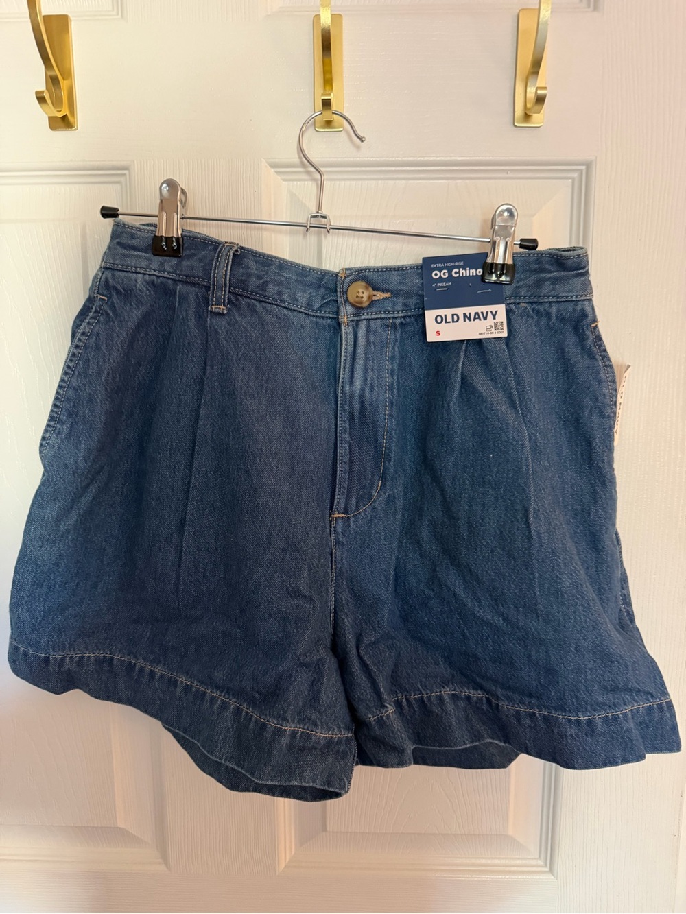 Old Navy Dark Blue Denim High-Rise Jean Shorts